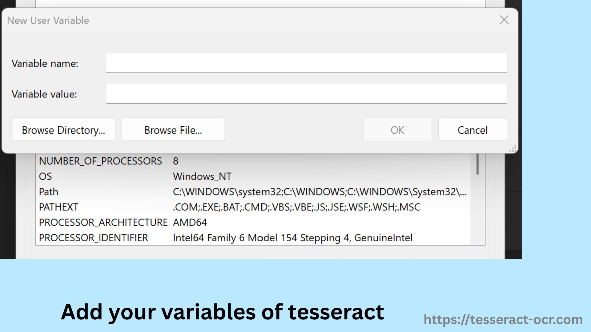 Add TESSDATA_PREFIX variable (Windows)