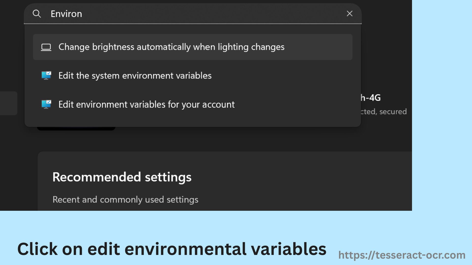 Edit Environment Variables (Windows)